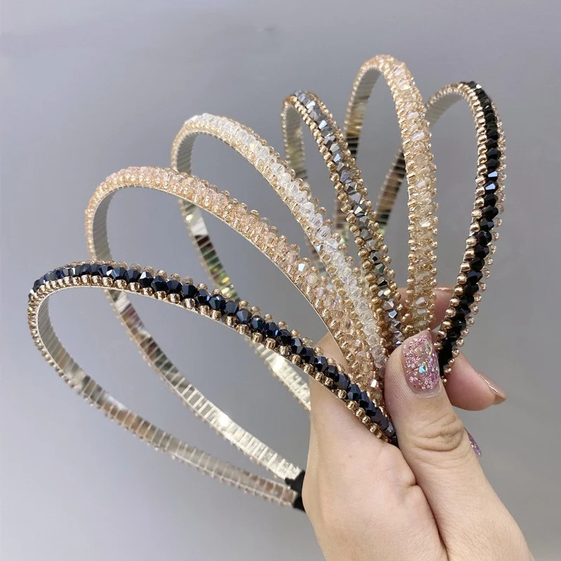 Crystal Diamond Thin Headbands