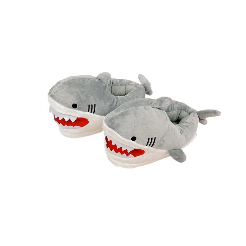 Cute Cartoon Shark Indoor Warm Home Cotton Slippers