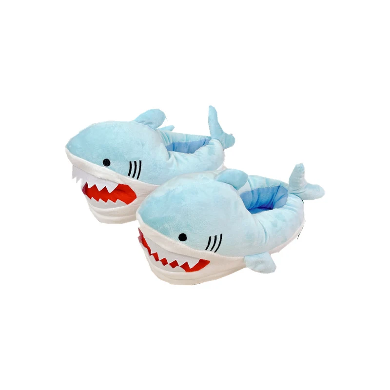 Cute Cartoon Shark Indoor Warm Home Cotton Slippers