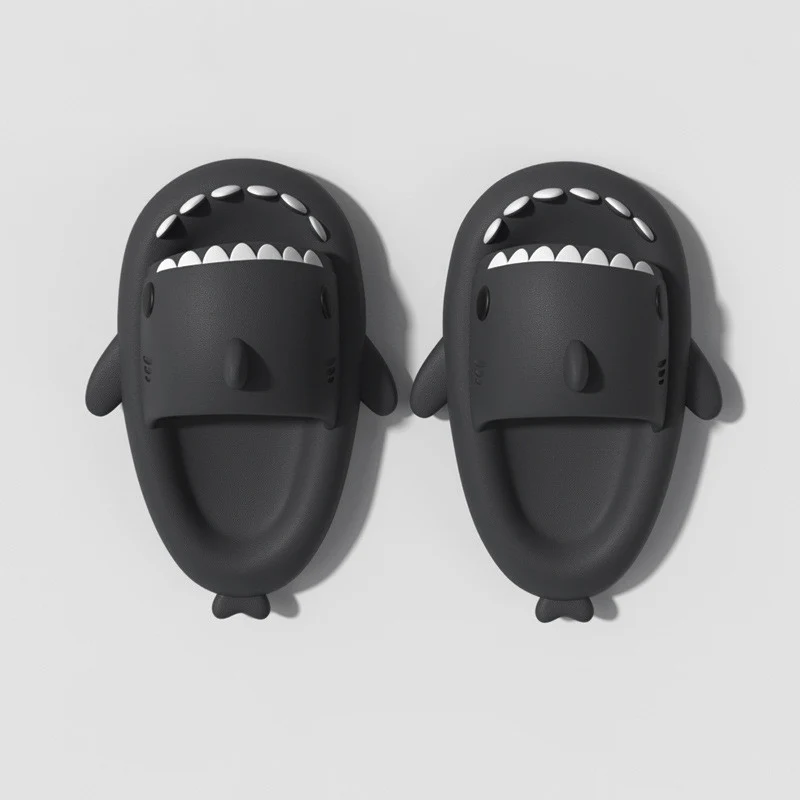 Children's Sandals And Slippers Summer Thick Bottom Second Generation Shark EVA Slippers Home Children Parent-child Non-slip Soft Bottom Baby Sandals