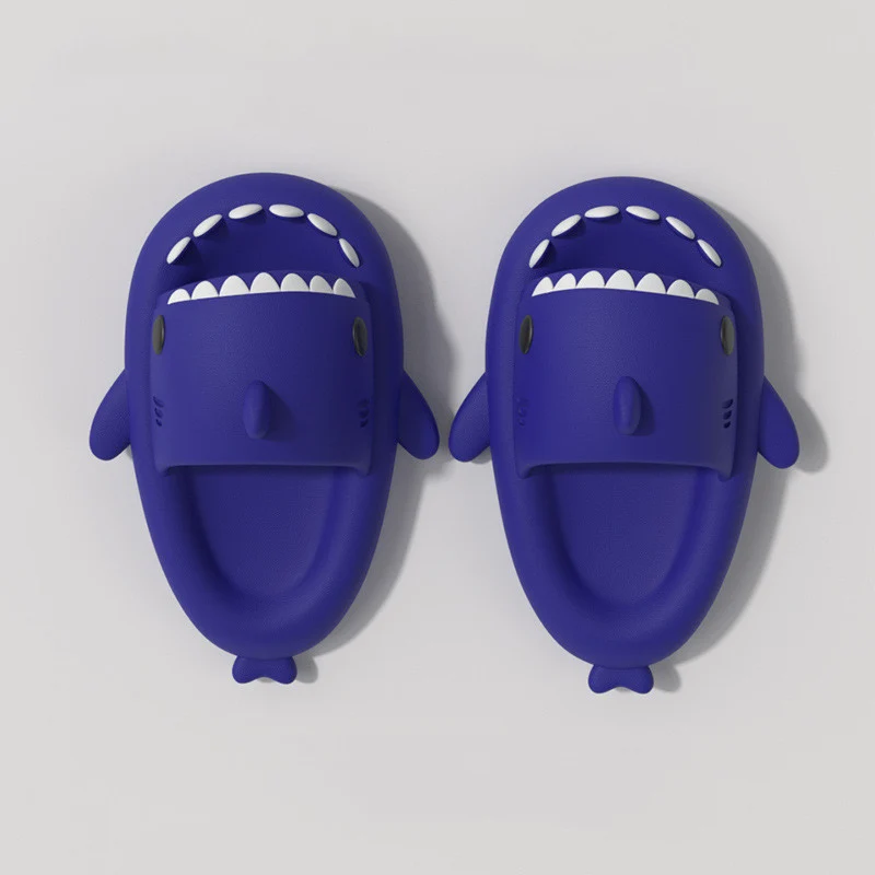 Children's Sandals And Slippers Summer Thick Bottom Second Generation Shark EVA Slippers Home Children Parent-child Non-slip Soft Bottom Baby Sandals