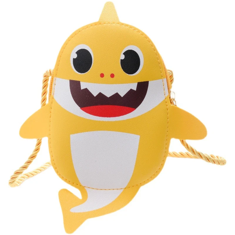 Baby Snack Bag New Cute Cartoon Shoulder Bag Little Shark Messenger Bag Simple Change Packet