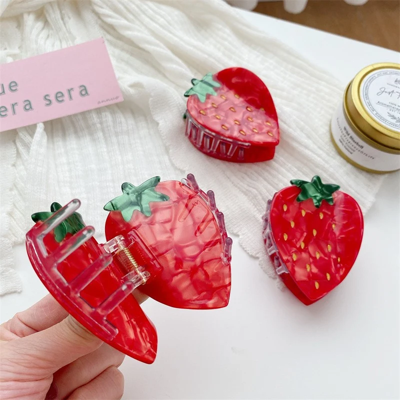 Cute Strawberry Lemon Hair Clip