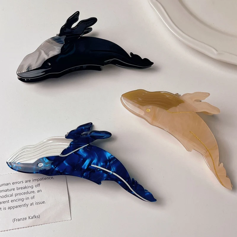 Whale Hair Clips