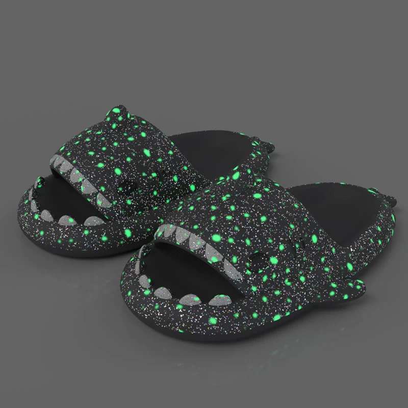 Starry Sky Luminous Shark Slippers Summer