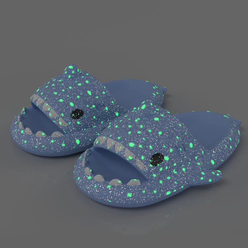 Starry Sky Luminous Shark Slippers Summer