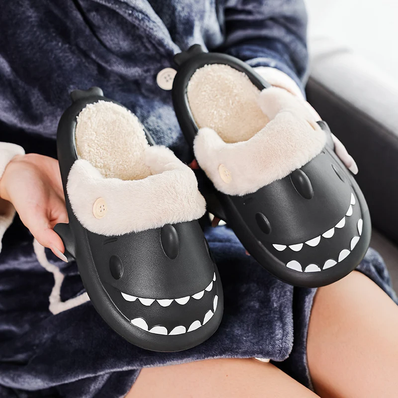 Shark EVA Cotton Lined Slipper Shoes
