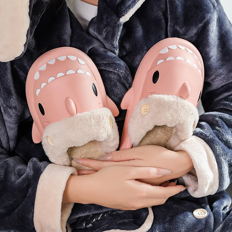 Shark EVA Cotton Lined Slipper Shoes