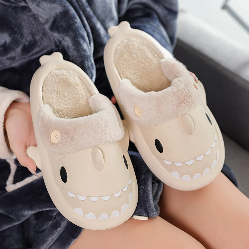 Shark EVA Cotton Lined Slipper Shoes