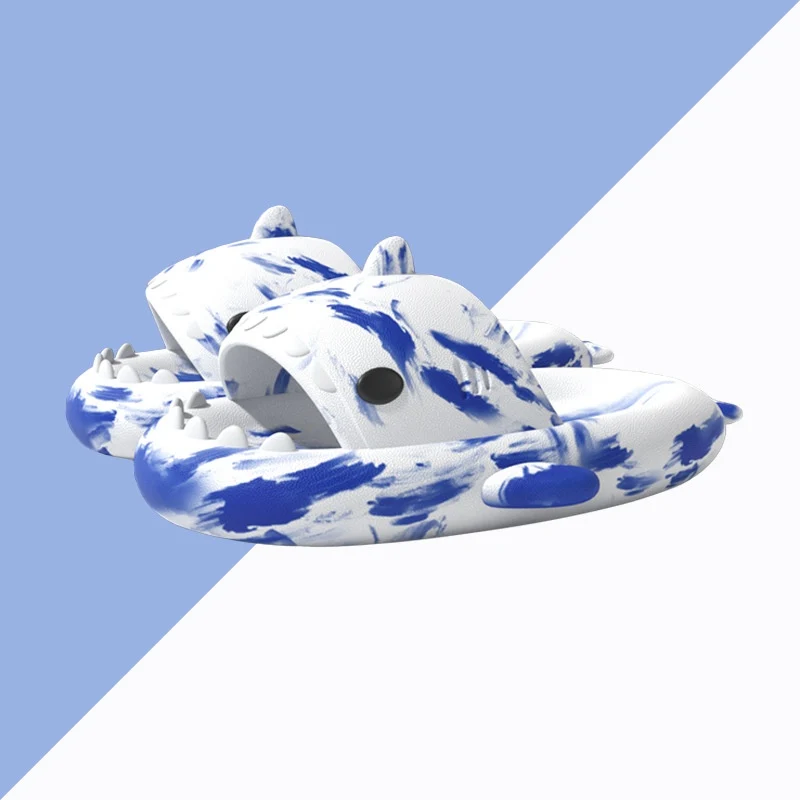 Two-color Shark Thick-soled Sandals