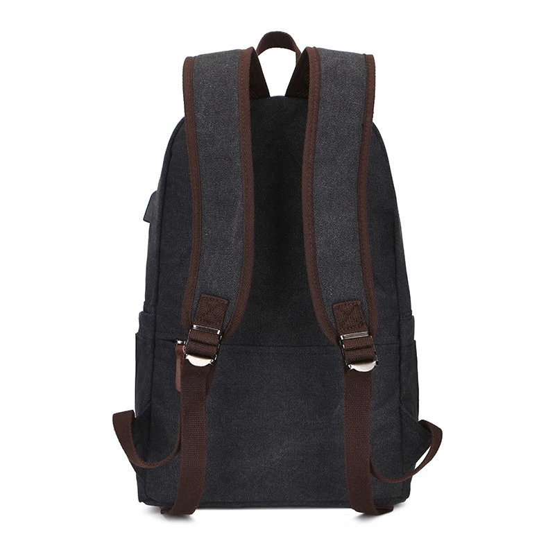 Canvas Backpack With USB