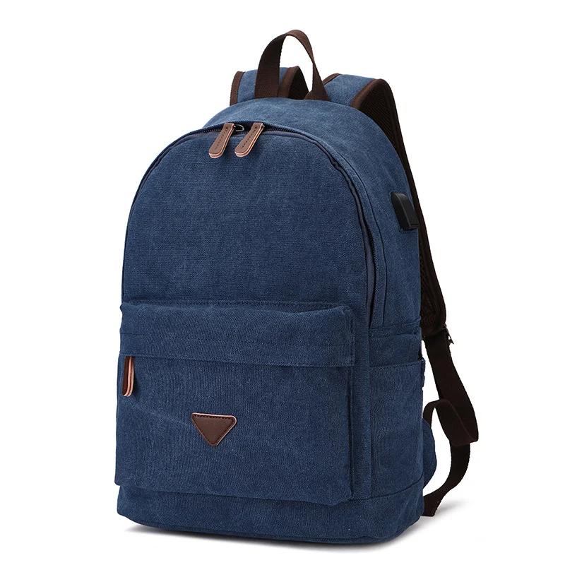 Canvas Backpack With USB