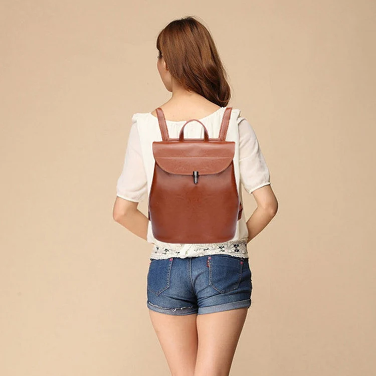 Leather Women Backpack Handbags