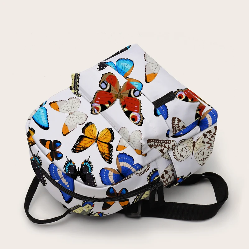 Butterfly HD Print Backpack