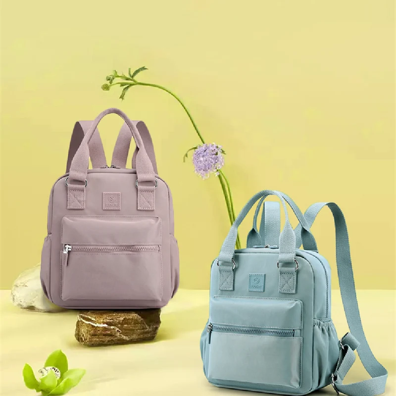 Solid Color Fashion Backpack