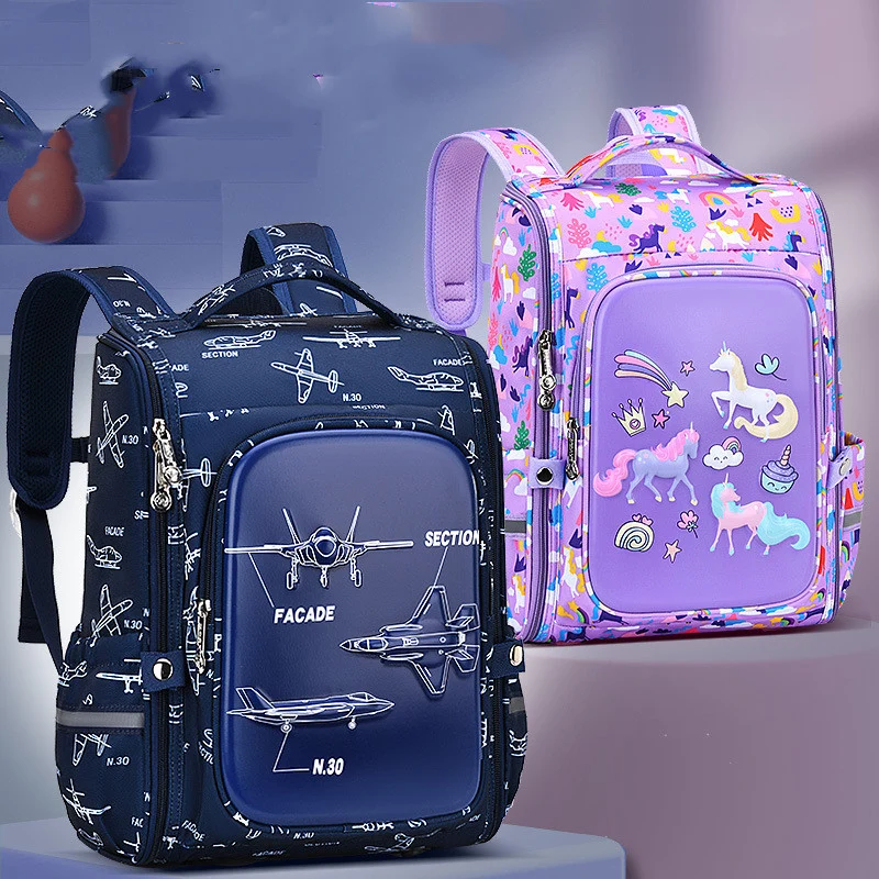Aerospace Print Large Capacity Schoolbag