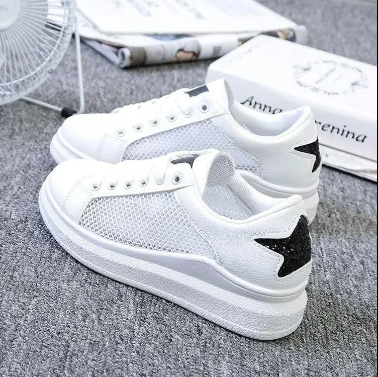 Casual Mesh Glittery Star Sporty Shoes