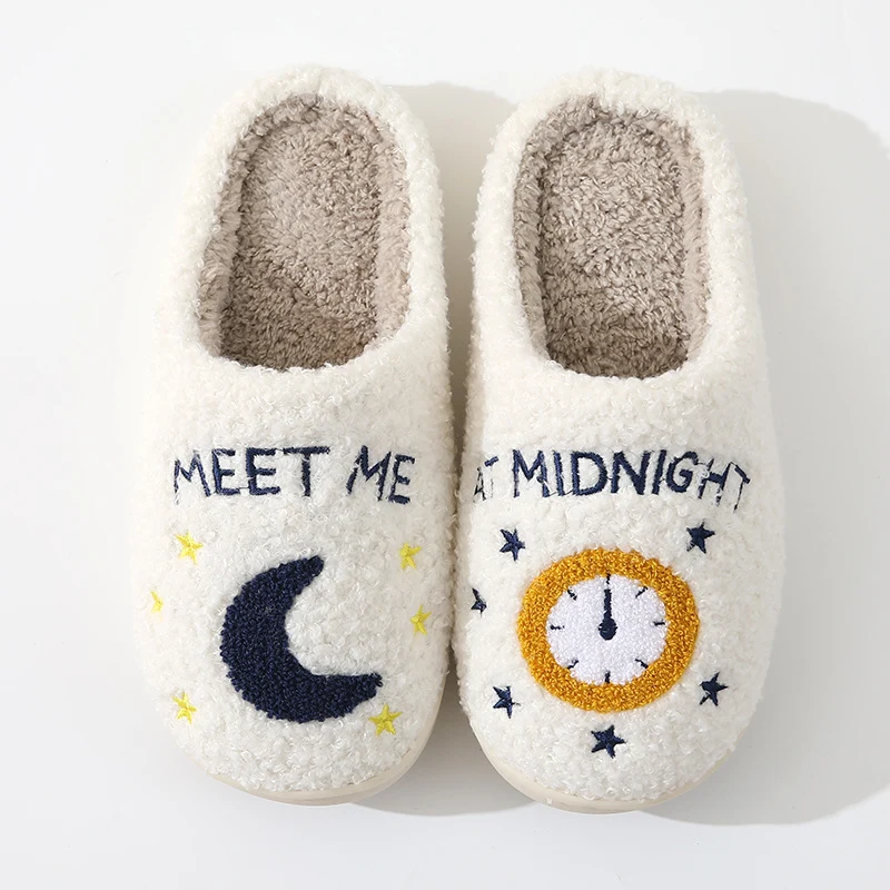 Meet Me At Midnight Cotton Slippers