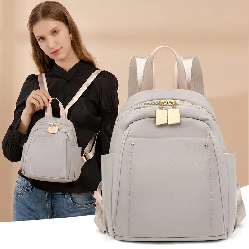 Oxford Cloth Lightweight Mini Backpack Simple And Fashionable