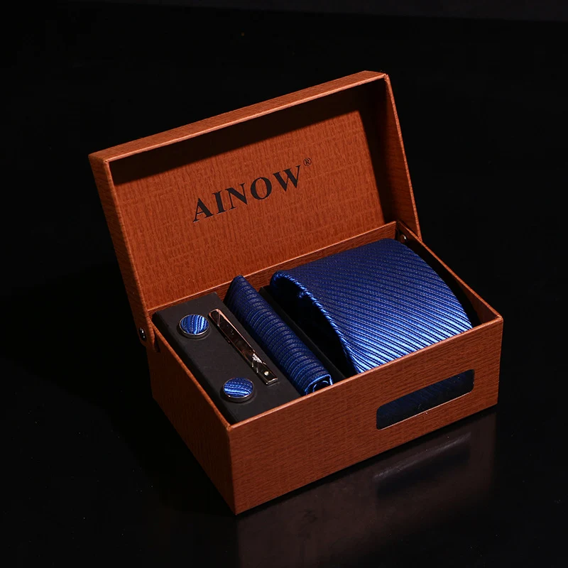 Business Wedding Gift Box 6-piece Men's Tie Set