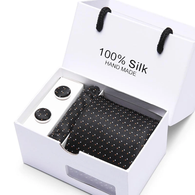 Men's gift box 5-piece suit business formal wedding tie