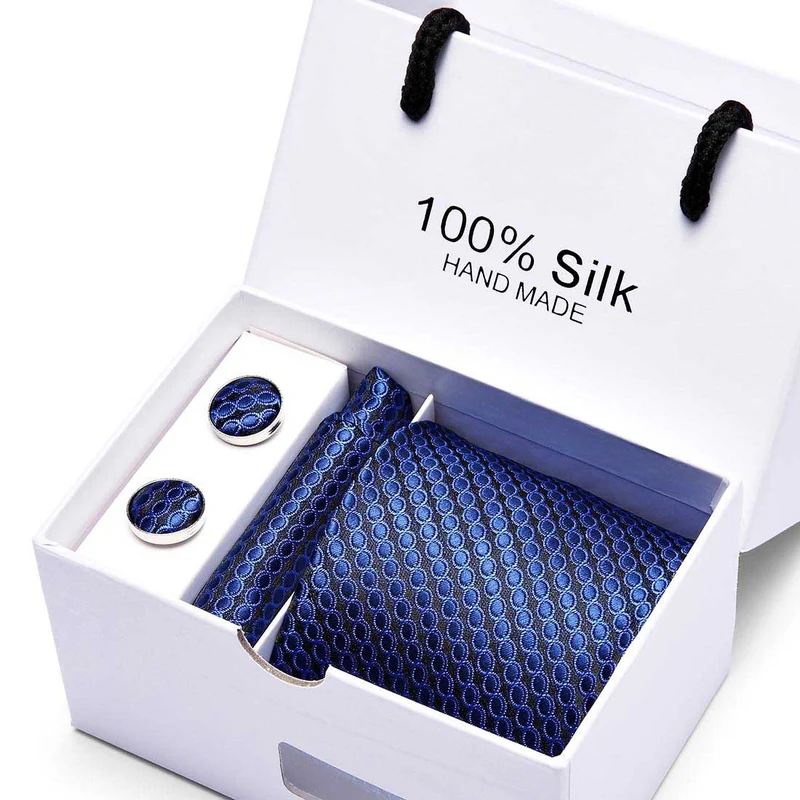 Men's gift box 5-piece suit business formal wedding tie