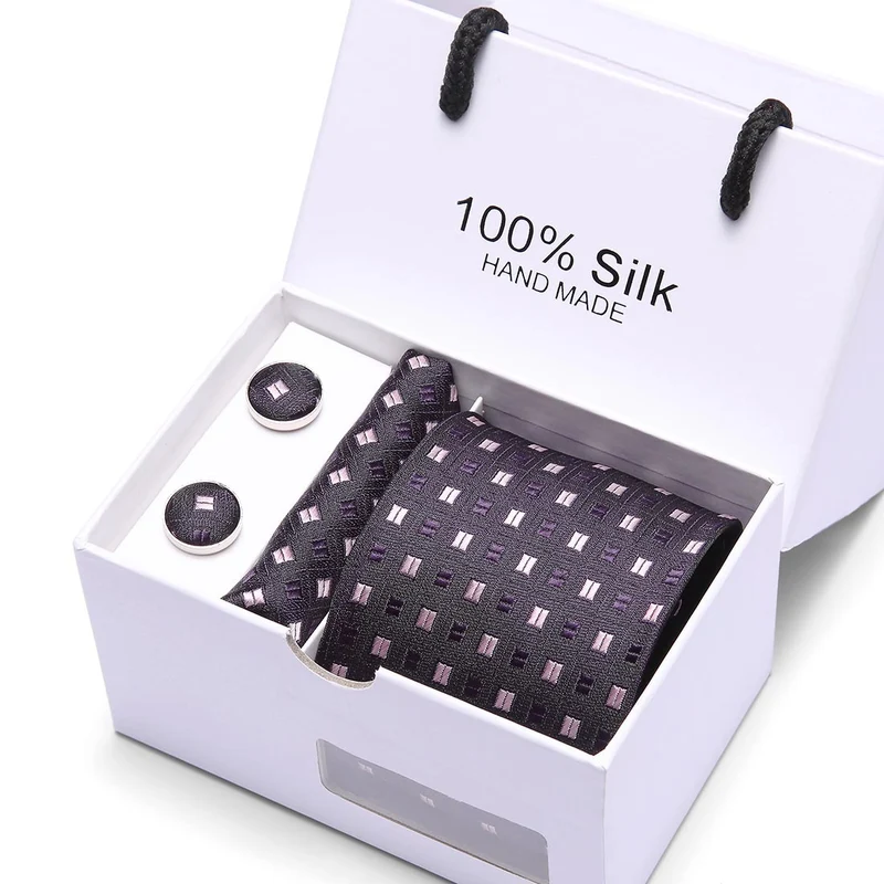 Men's gift box 5-piece suit business formal wedding tie