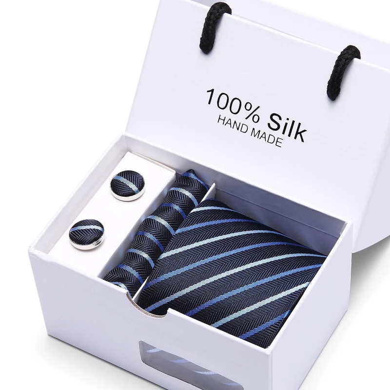 Men's gift box 5-piece suit business formal wedding tie