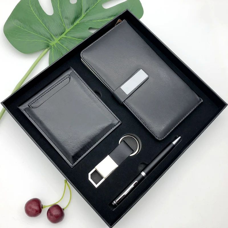Business Notebook Set Customized Notepad Keychain Wallet Set Gift Notepad Customized
