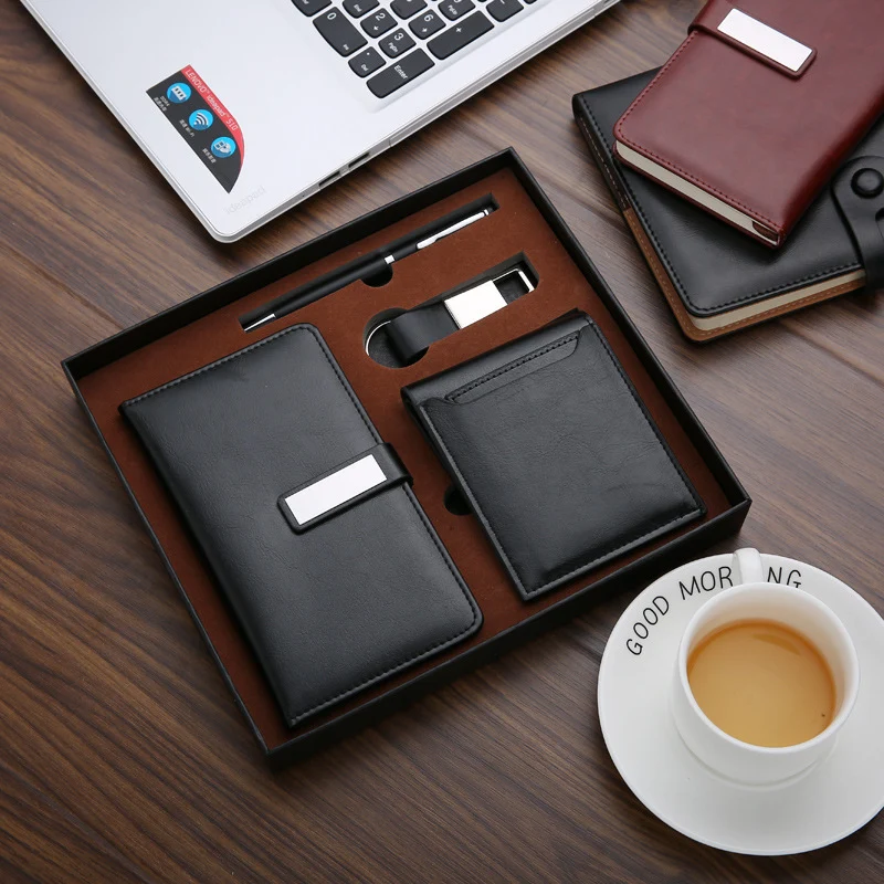 Business Notebook Set Customized Notepad Keychain Wallet Set Gift Notepad Customized