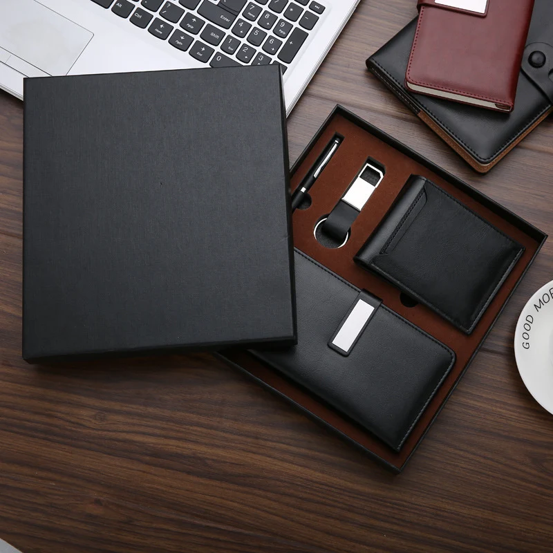 Business Notebook Set Customized Notepad Keychain Wallet Set Gift Notepad Customized
