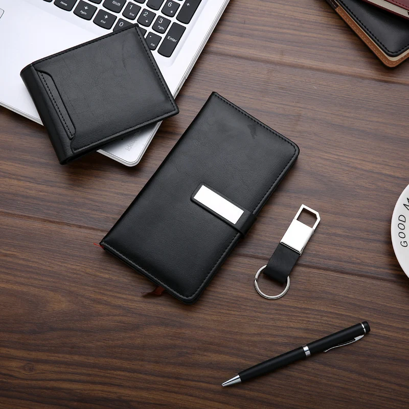 Business Notebook Set Customized Notepad Keychain Wallet Set Gift Notepad Customized