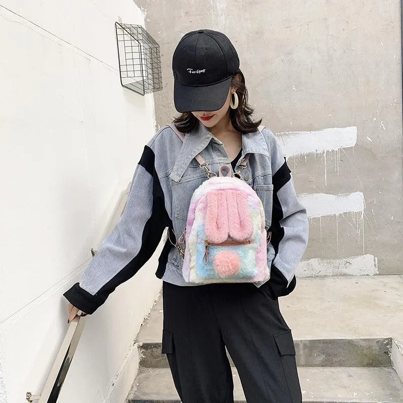 Bunny Ears Plush Bunny Backpack