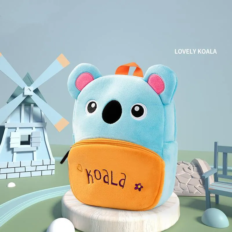 Plush Animal Preschool Backpacks
