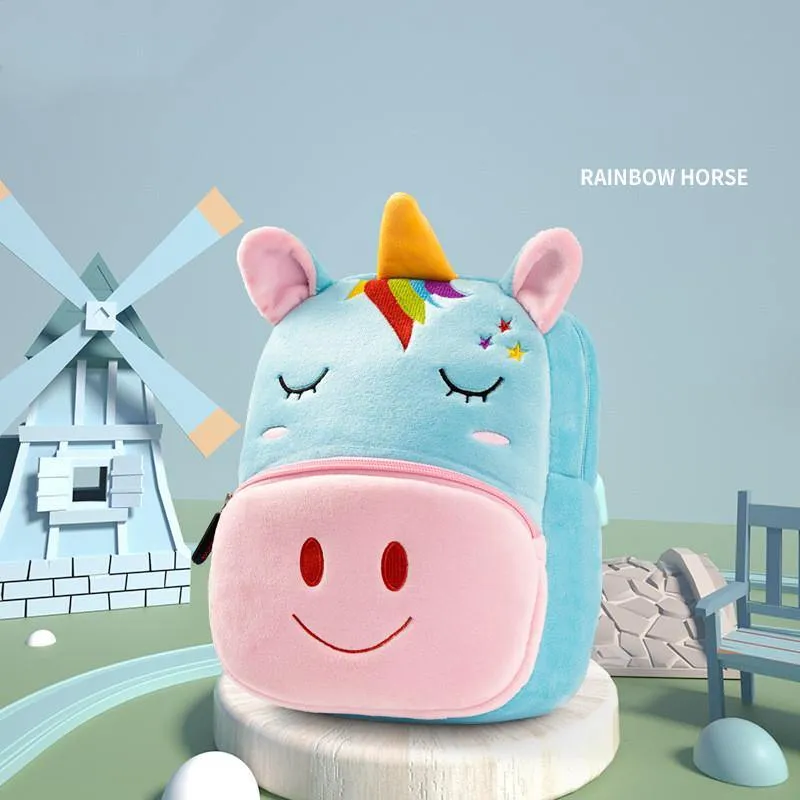 Plush Animal Preschool Backpacks