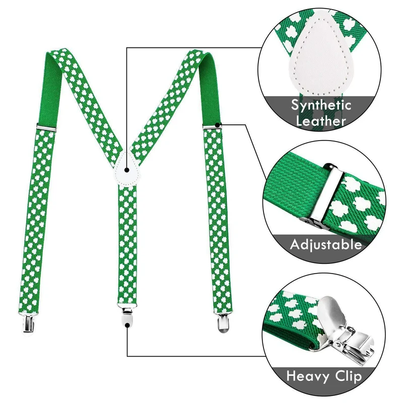 Irish Shamrock Back Bow Tie Three Piece