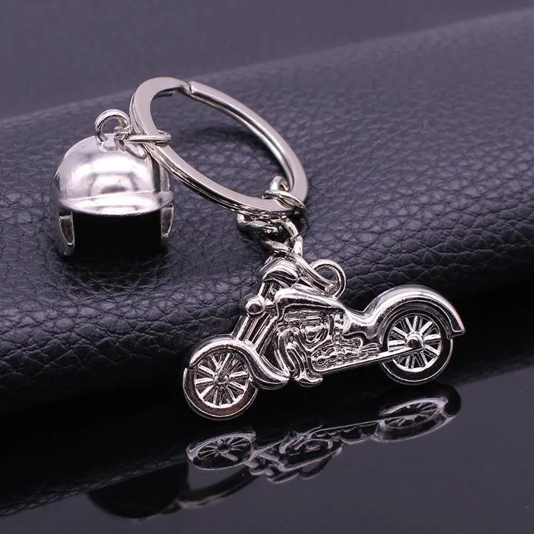 Motorcycle & Helmet Key Chain