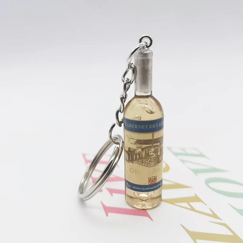 Mini Wine Bottle Keychains