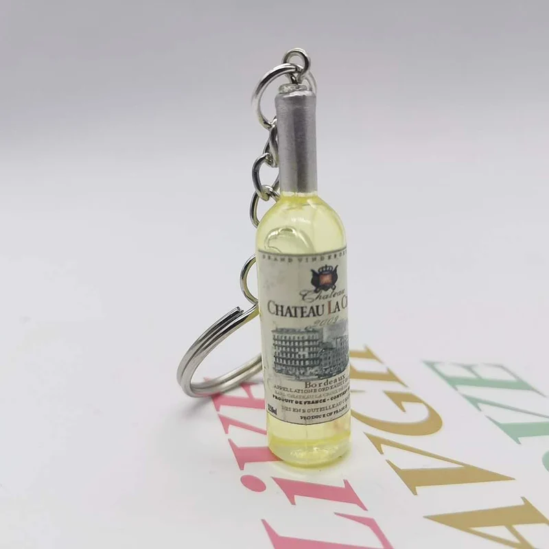 Mini Wine Bottle Keychains