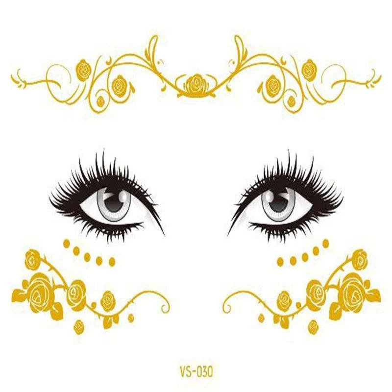 Masquerade Mask Temporary Tattoos