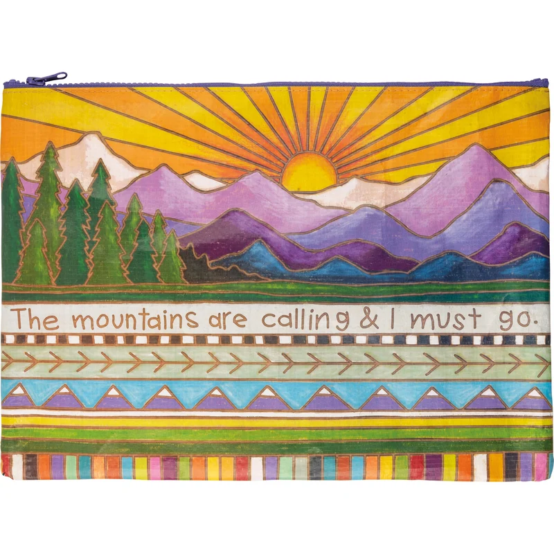 Mountains Are Calling I Must Go - Zipper Folder