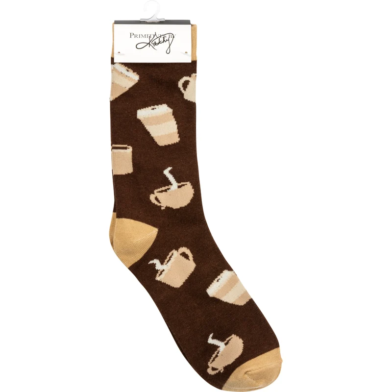 Life Begins After Coffee - Box Sign & Sock Set
