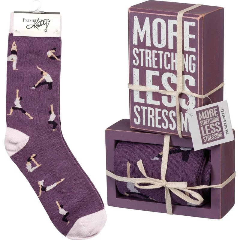 More Stretching - Box Sign & Sock Set
