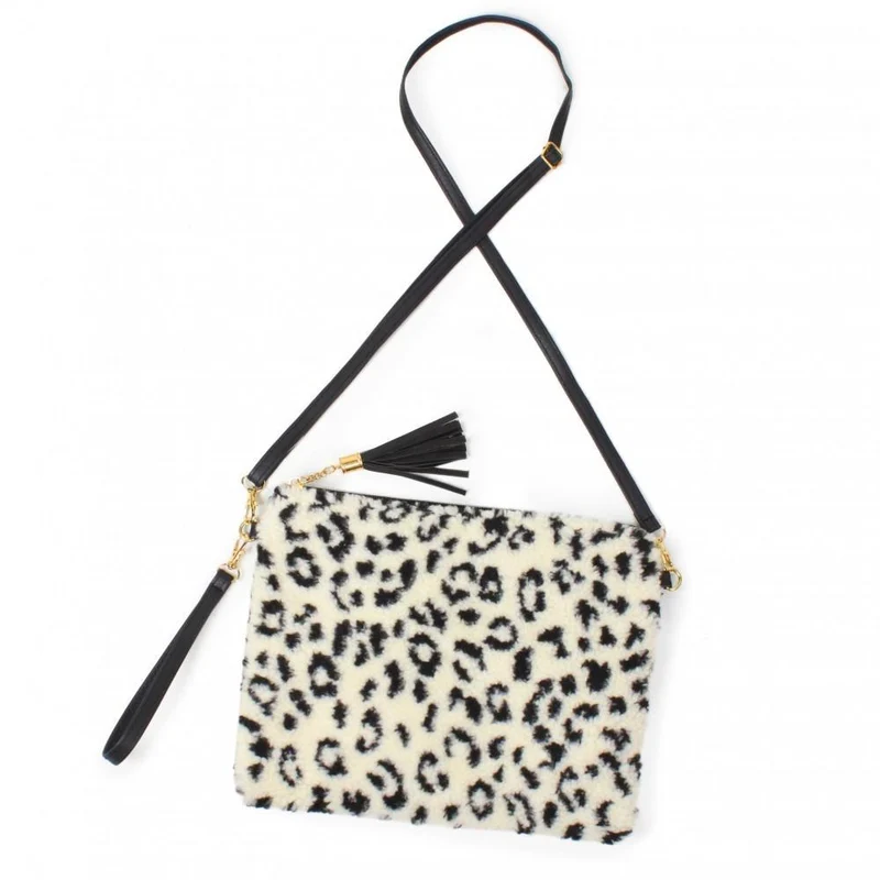 Plush Animal Print Winter Accessories