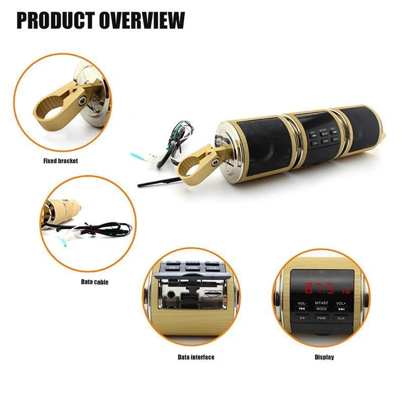 Motorcycle Bluetooth audio / radio / MP3 music player