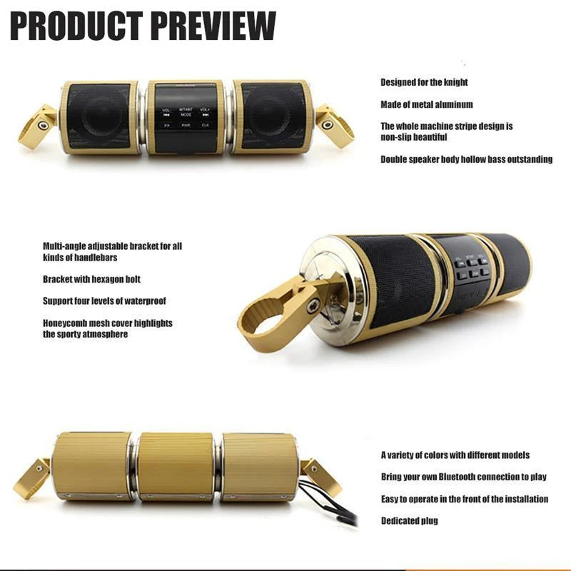 Motorcycle Bluetooth audio / radio / MP3 music player
