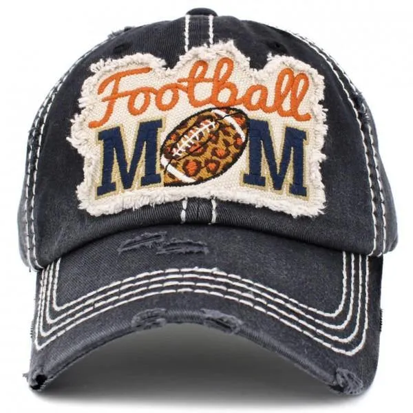 Football Mom Vintage Distressed Baseball Cap