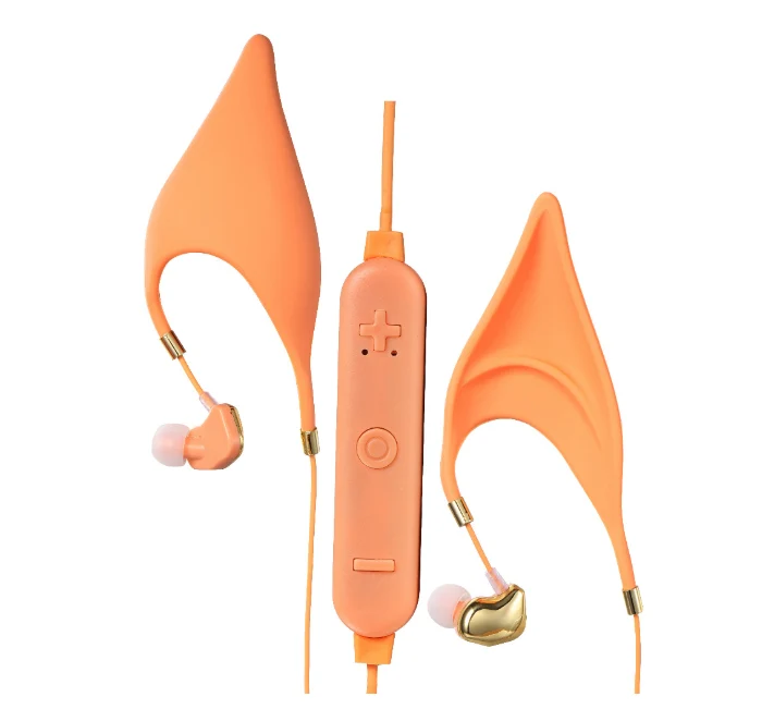 Cute Cartoon Earphone In Ear Headphones With Mic 3.5mm Wired Gaming Headset Cosplay Elf Ears Earphones Best Gift For Girls Kids
