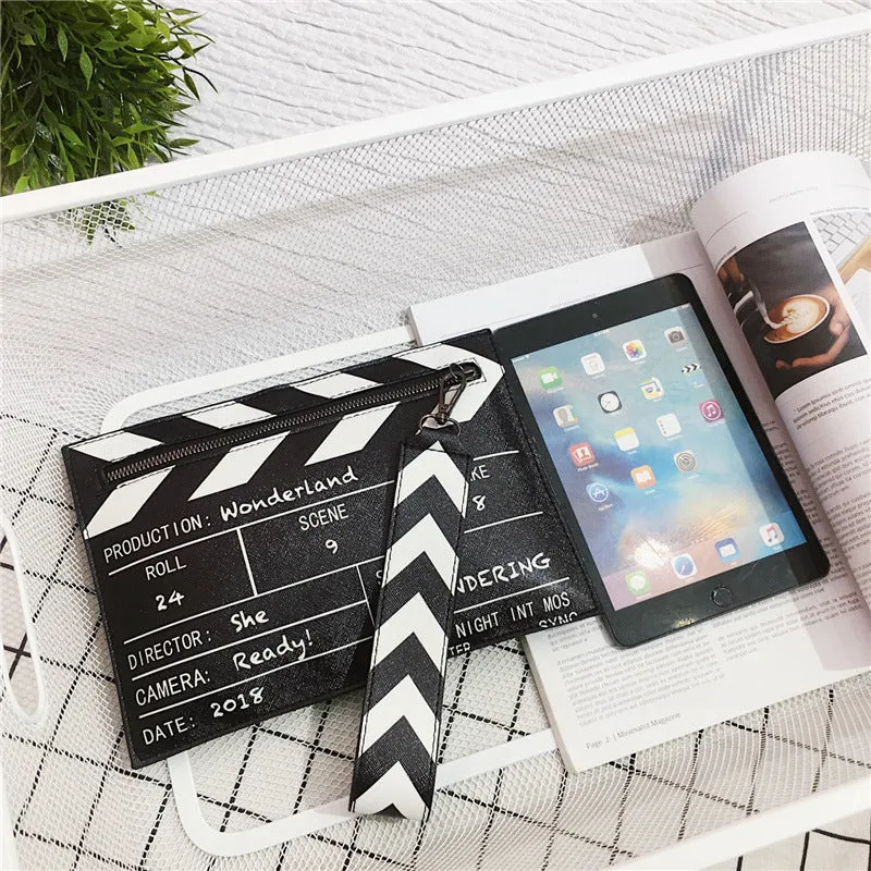 Movie Scene Board Large Clutch Handbag