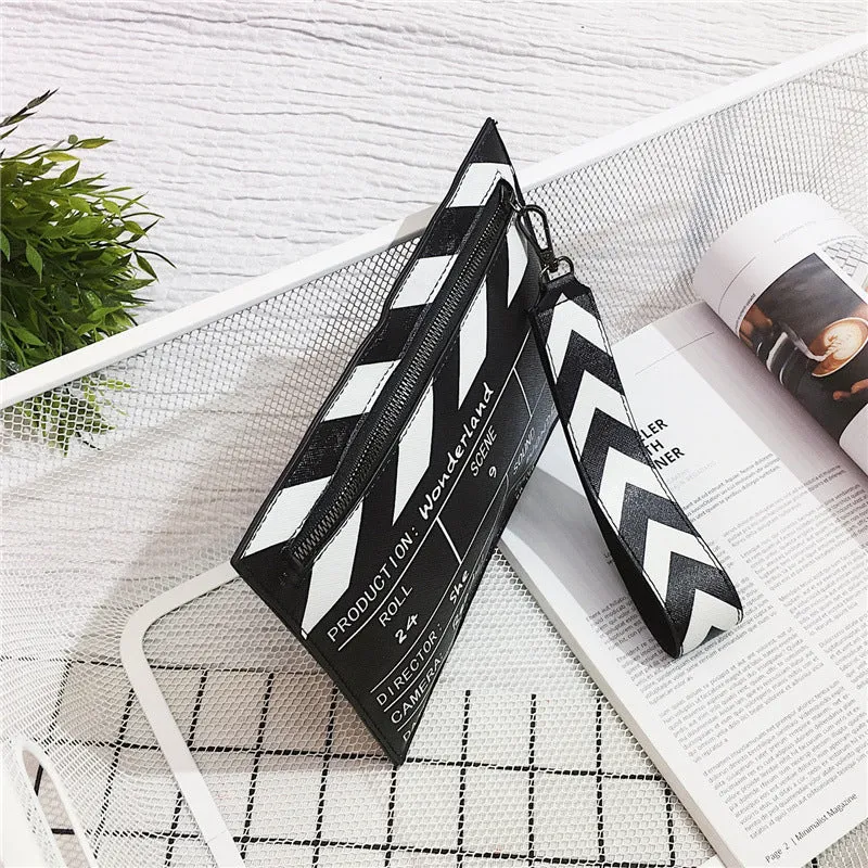 Movie Scene Board Large Clutch Handbag